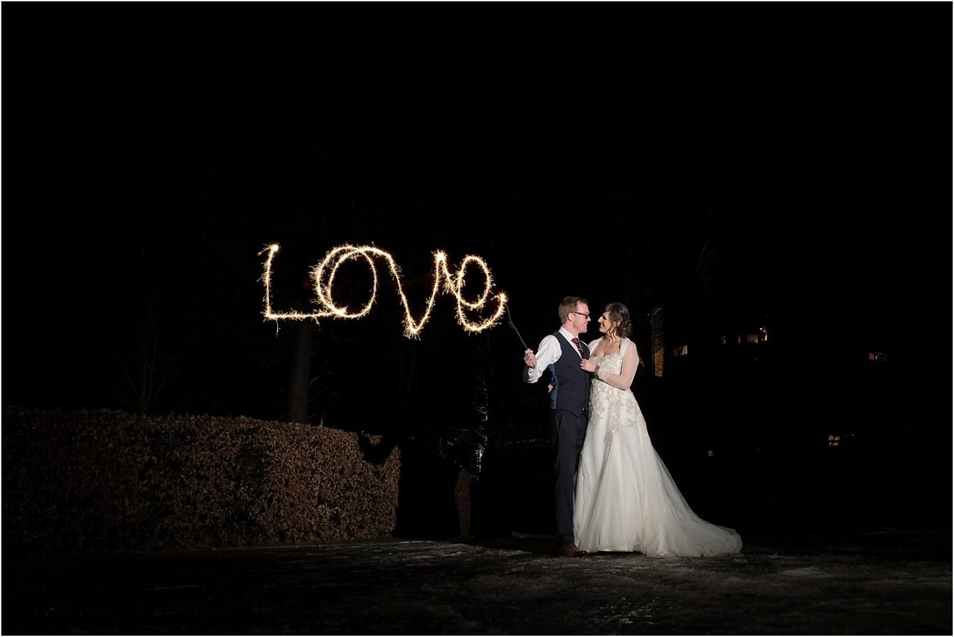 Sparkler spelling Love